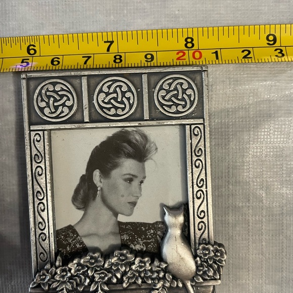 SALE! Metal Satin Finish Cat-Themed Photo Frame Set of 3 - Picture 2 of 4